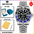 MACARLON Design NEW calendar Machinery watch Men sapphire glass Stainless Steel Waterproof Chinese NH35 Automatic movement Watch