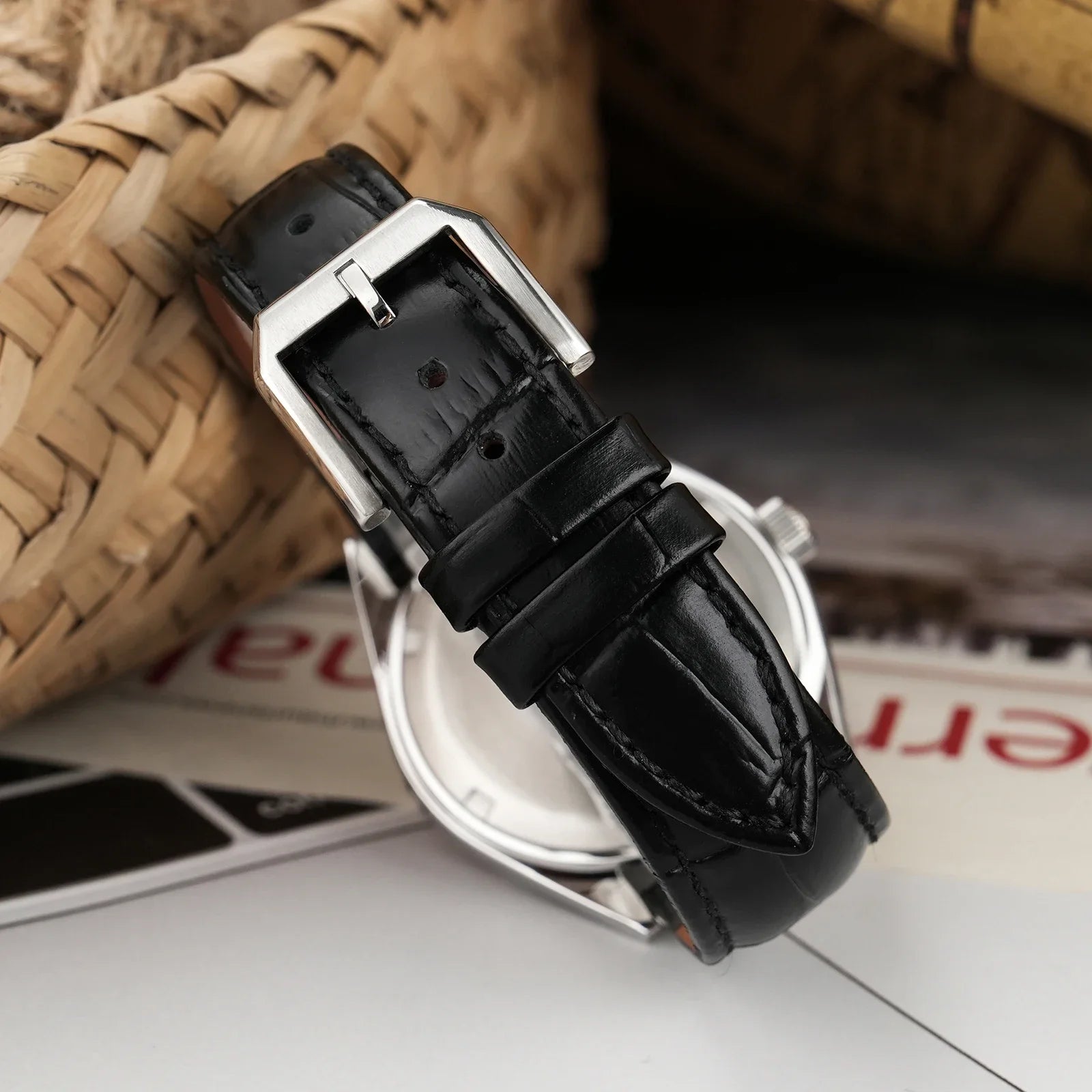 Chameri GS04 37mm Watch VH31 Sweep Second Movement Business Wristwatch 316L Stainless Steel Sapphire Glass Vintage Watches Watch