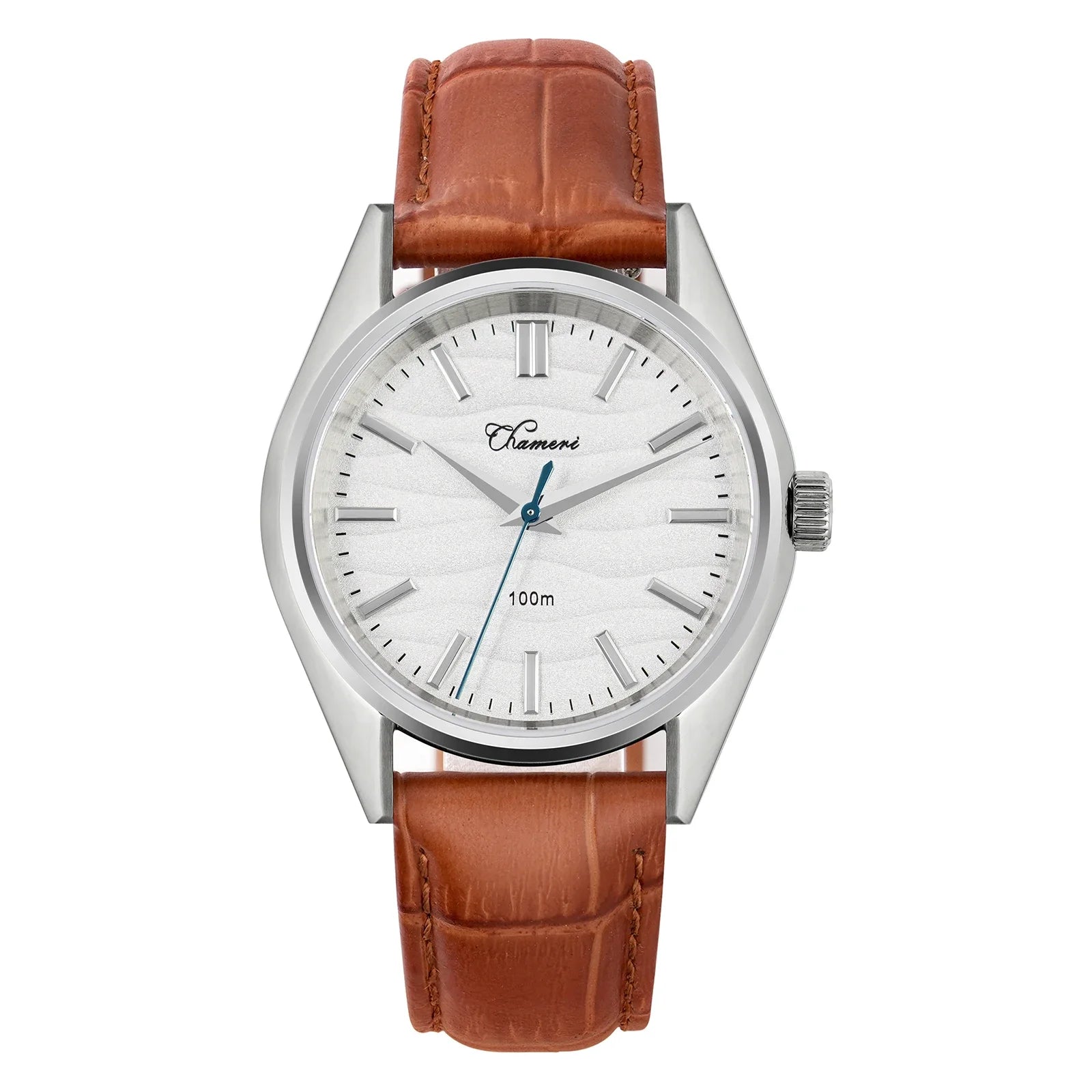 Chameri GS04 37mm Watch VH31 Sweep Second Movement Business Wristwatch 316L Stainless Steel Sapphire Glass Vintage Watches Watch