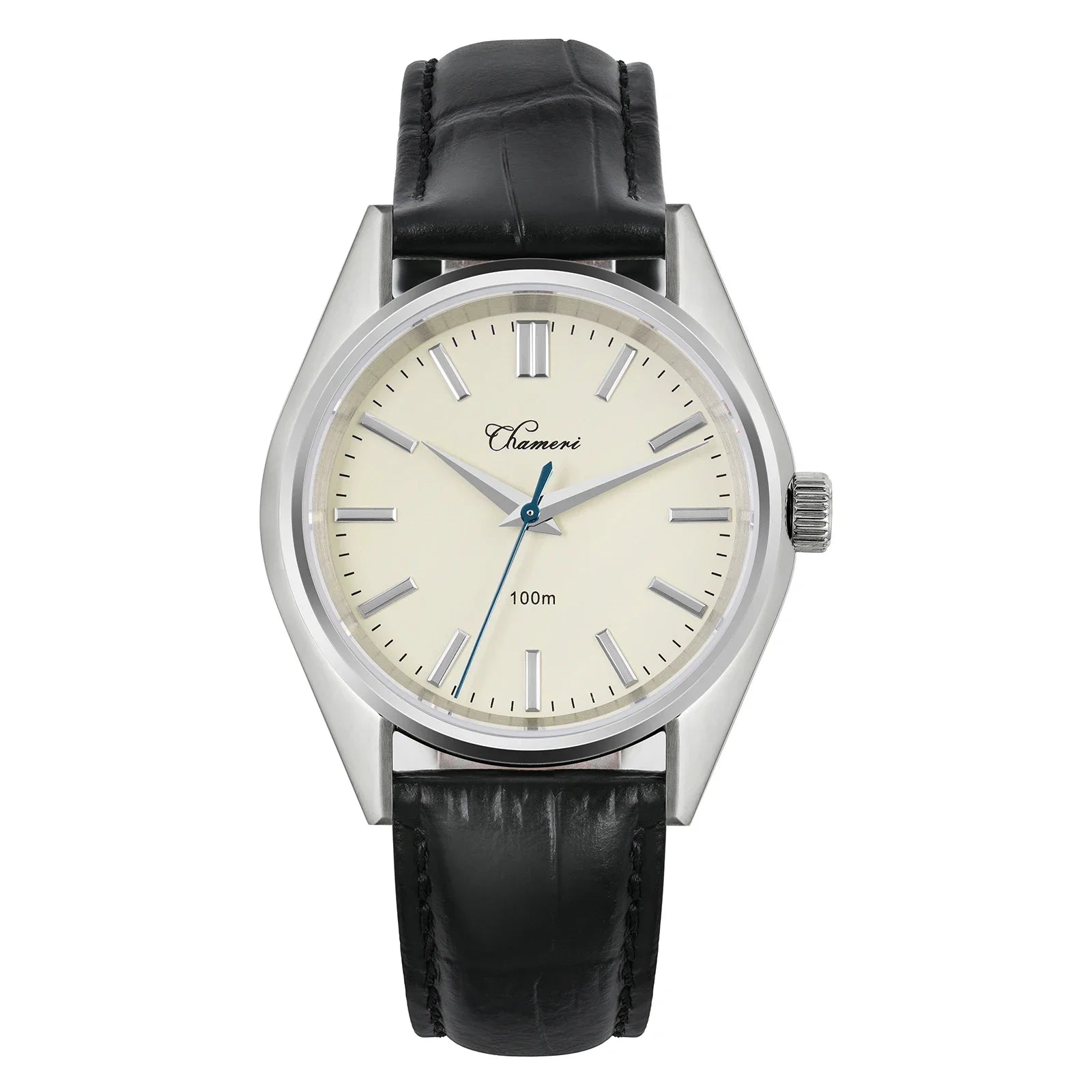 Chameri GS04 37mm Watch VH31 Sweep Second Movement Business Wristwatch 316L Stainless Steel Sapphire Glass Vintage Watches Watch