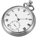 2025 High Quality Luxury Smooth Stainless Full Steel Mechanical Pocket Watch Wind Up Sub-dial Skeleton Vintage Antique Clock