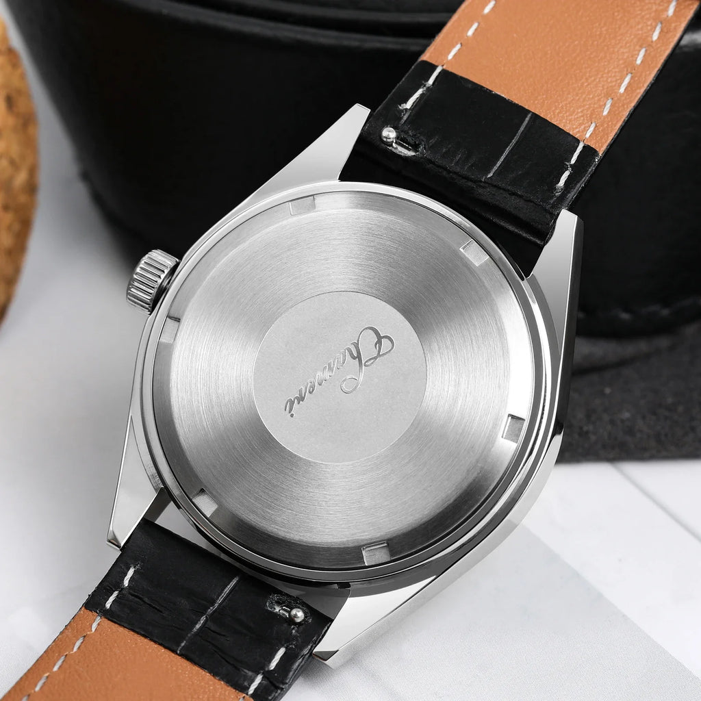 Chameri GS04 37mm Watch VH31 Sweep Second Movement Business Wristwatch 316L Stainless Steel Sapphire Glass Vintage Watches Watch
