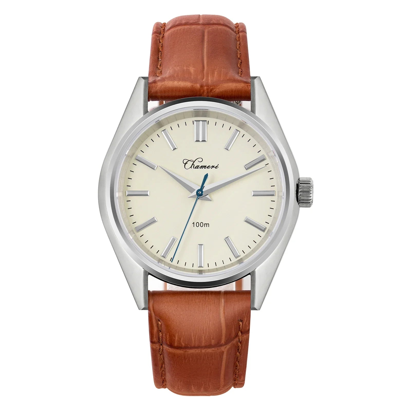 Chameri GS04 37mm Watch VH31 Sweep Second Movement Business Wristwatch 316L Stainless Steel Sapphire Glass Vintage Watches Watch